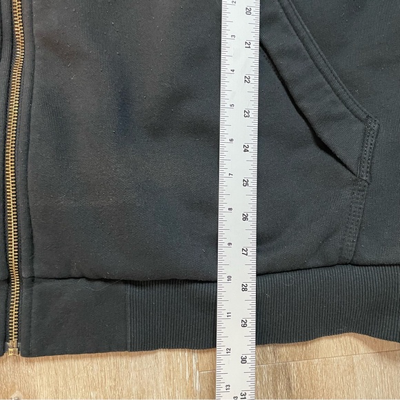 Men’s Carhartt Size 3XL Black Hooded Flannel Lined Canvas Work Jacket - Picture 6 of 17